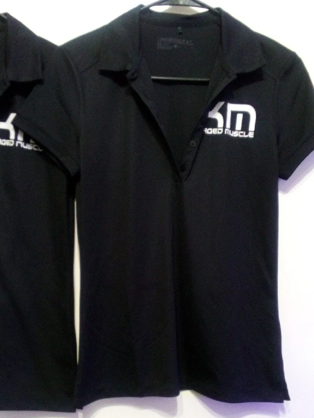 2 Nike Black Dri-FIT Golf Tees